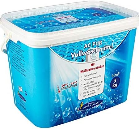 AQUA CLEAN PUR Vollwaschmittel mit Farb-& Faserschutz und Weisskraftverstärker 5kg