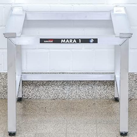 Waschmaschinen Untergestell Mara 1 50 cm Made in Germany verstärkte Aluminium Ausführung rostfrei höhenverstellbare Füße Unterbau für Trockner oder Waschmaschine