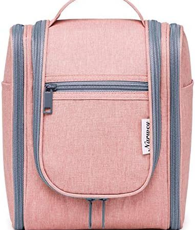 Kulturbeutel Damen & Kulturbeutel Herren - Kinder Kulturtasche Zum Aufhängen & Männer Kosmetiktasche - Waschtasche für Frauen & Mädchen (Rosa (Mittel))