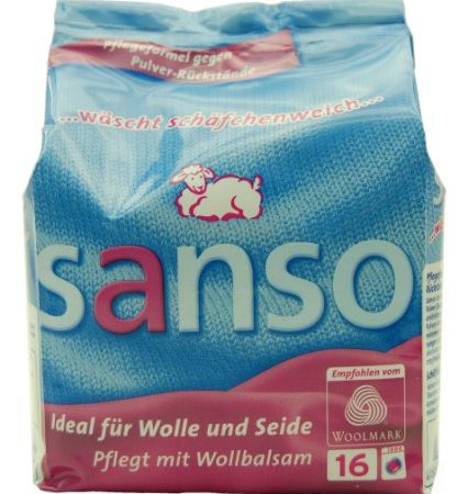 Sanso Wollwaschpulver 16 Waschladungen 900g