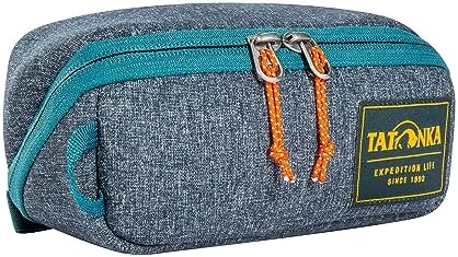 Tatonka Kulturbeutel Square Zip Pouch S (1L) - Aufklappbare Waschtasche mit 2 Reißverschluss-Netztaschen PFC/PFAS-frei - 8 x 19 x 7 cm