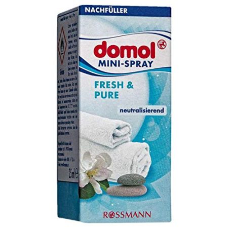 domol domol Mini Spray Nachfüller Fresh&Pure 25 ml reicht für ca. 260 Anwendungen neutralisierend