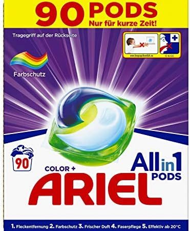 Ariel Ariel All-in-1 PODS Color-Farbschutz - 90 Waschladungen, 2463 g