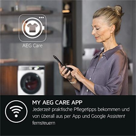 AEG LWR9W80600 / Wifi Waschtrockner mit Wärmepumpe / SensiDry – schonend und energiesparend / 10 kg Waschen / 6 kg Trocknen / C / Mengenautomatik / ProSteam® - Auffrischfunktion / 1600 U/min