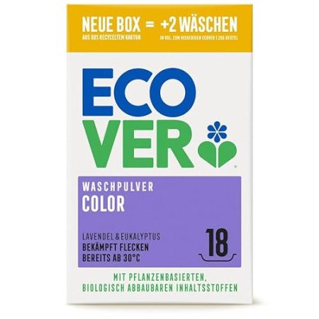 ECOVER: Color - Waschpulver Konzentrat 1,35Kg Lavendel & Eukalyptus (1)