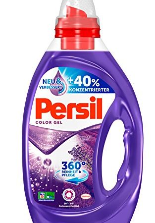 Persil Lavendel Frische-Gel, Flüssigwaschmittel, 360° Reinheit & Pflege, 6er Pack (6 x 20 Waschladungen)