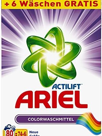 Ariel Waschpulver Color 5,2 kg, 1er Pack (1 x 80 Waschladungen)