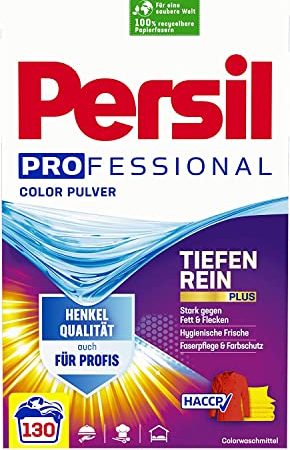 Persil Color Pulver, Colorwaschmittel, Professional 360° Reinheit & Pflege, 1er Pack (1 x 130 Waschladungen)