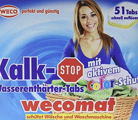 Wecomat Kalk-Stop Wasserenthärter Tabs, 51 Stück