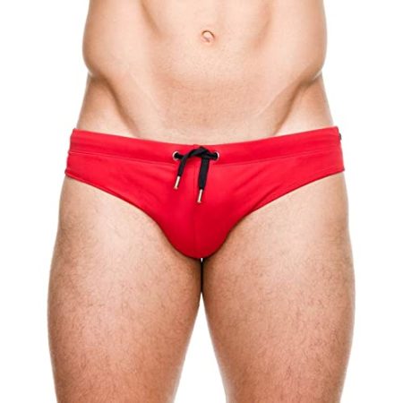 Herren-Badehose Elastische Bade Slip Kurz Eng Jungen Schwimmhose Briefs Schnelltrockend Swimming Trunks Beach Soft Shorts Slip Kurz Eng Schwimmhose