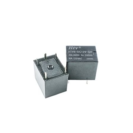 2PC Leistungsrelais HTV6-DC12V-SH/DC12V-SHA ein Satz Umwandlung 10A 5 Pins Mehrzweckrelais (Size : HTV6-DC12V-SHA)