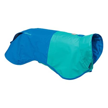 RUFFWEAR Sun Shower Regenponcho, Leichter wasserdichter Regenmantel für Hunde, Größe: X-Small, Blue Dusk