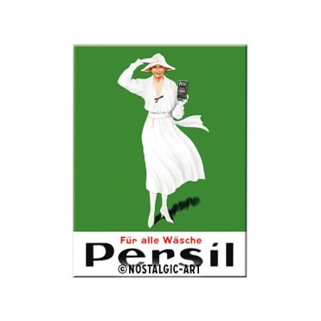 Nostalgic-Art Retro Kühlschrank-Magnet, 6 x 8 cm, Persil – Weiße Dame Grün 1922 – Geschenk-Idee für Nostalgie-Fans, aus Metall, Vintage Design