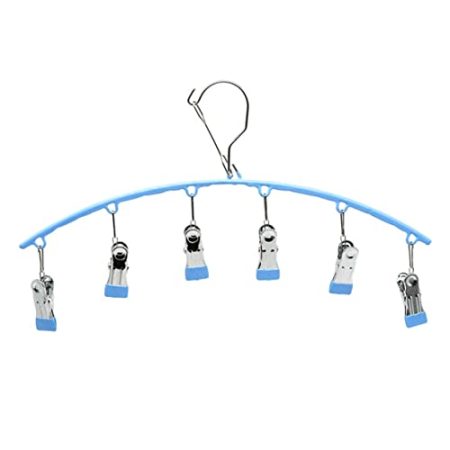 Zerodeko 1stk Wäscheständer Kleidung Rack Rockaufhänger Wäsche Trocknen Rack Winddichte Sockenclips Trocknen Rack Kleidung Hosenbügel Mit Clip Reisen Kleidung Trockner Wäscherei Falten PVC