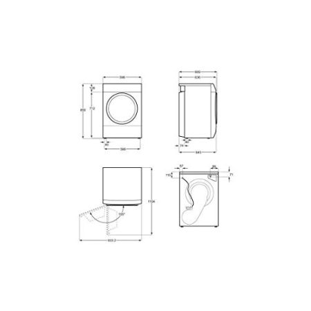 Zanussi ZDH8353W Wärmepumpentrockner 8 kg/Weiß