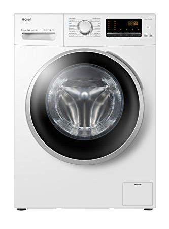 Haier HW80-BP1439N Waschmaschine / 8 kg / 1400 UpM / Inverter Motor / Dampf-Funktion / AquaProtect-Schlauch / ABT / Eco 40-60 Programm