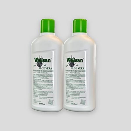 2x 1000ml ORIGINAL Wollsan Feinwaschmittel mit Aloe Vera für Wolle und Feines, Matratzenreinigung, 2 Flaschen a 1000ml im Set