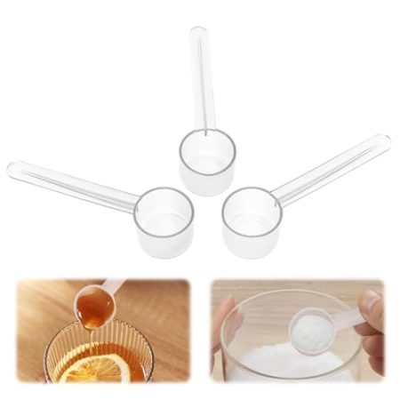 3 Stück Messlöffel, MXTIMWAN Plastik Dosierlöffel, Proteinpulver Kaffee Dosier-Löffel, Kunststoff Dosierlöffel, Measuring Spoons für Kochen Backen Messlöffel Waschpulver