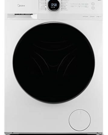 Midea MF200W90B-142 Waschmaschine / 9 kg Fassungsvermögen / Energieeffizienzklasse B / Nachlegefunktion / Steam Care / 1400 U/min / Turbo Wash