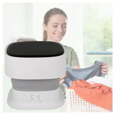 Portable Washing Machine 9L Mit Automatischem Wasserein-Und-Auslauf, Waschmaschine Klein für Unterwäsche,Socken,Babykleidung