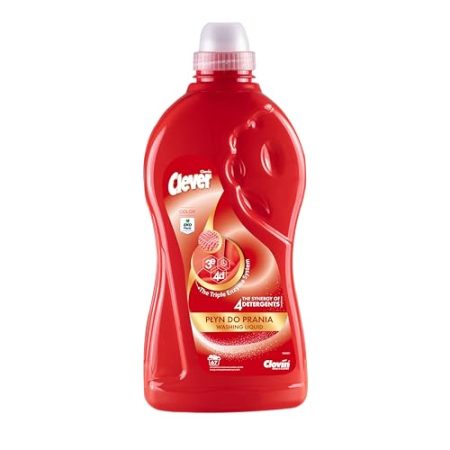 Waschflüssigkeit CLEVER COLOR (67 WL) die Kraft der 3 Enzyme/4 Detergenten Waschmittel 2 l