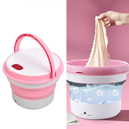 Tragbare Waschmaschine, Mini Klappwaschmaschine Ozonreinigung Reisewaschmaschine Kleine Waschmaschine Effiziente Kleine Wäscheeimer Lazy Person Waschmaschine für Babykleidung