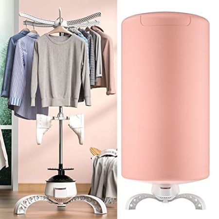 900W Elektrische Trockner, 360 ° Dreidimensionalen Zyklus Trockner, 240 Minuten Timer, Geeignet Für Haus Büro Hotel, 65x65x145cm ( Color : Pink )