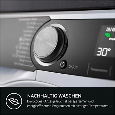 AEG LR7A70690 Waschmaschine / ProSteam - Auffrischfunktion / 9.0 kg / Leise / Mengenautomatik / Nachlegefunktion / Kindersicherung / Wasserstopp / 1600 U/min