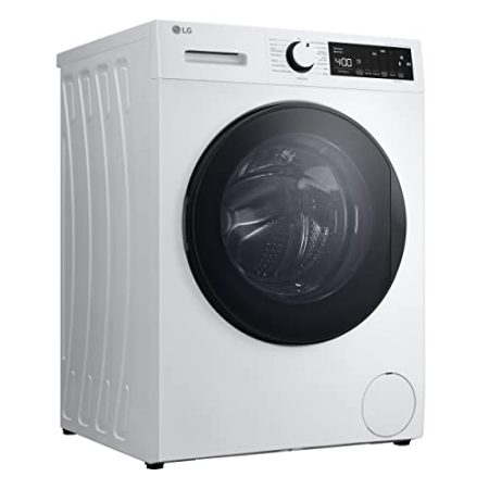 LG F4WN3098M, Klasse A, Frontlader-Waschmaschine 9 kg, 1400 U/Min, Allergy Care, Anti-Flecken-Programm, Schnellprogramme, Aqua-Control, Außentür aus Sicherheitsglas, 58,2 x 60 x 84,5 cm ꟷ Weiß