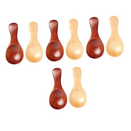 MILISTEN Nachtisch 8St Milchpulverlöffel Gewürze Kindergeschirr Rührlöffel ice cream scoop küchenlöffel einfache Holzlöffel Teelöffel aus Holz klein Eisportionierer Kaffeelöffel Baby