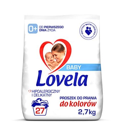 Lovela Baby Hypoallergenes Waschpulver Kinderfarbe 2,7 kg (27 Waschgänge)