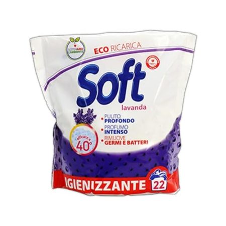 Soft Waschpulver, desinfizierend, Lavendel, 22 Waschgänge, 1100 g