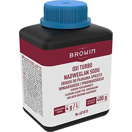 Browin 411815 401815 OXI Turbo Natriumpercarbonat – EIN Mittel zur Spülung von Zubehör zur Wein-und Bierherstellung,