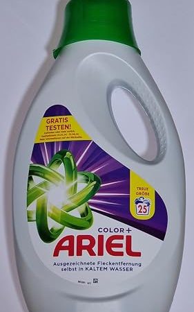 Ariel Waschmittel Flüssig, Flüssigwaschmittel, 25 Waschladungen,Farbschutz,Color (1.25 L)