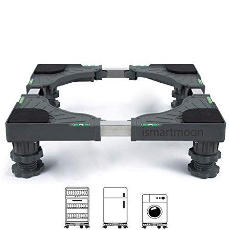 Universal Mobile Base Dolly Roller mit 8 starken Füßen Multifunktionale verstellbare Basis für verstellbaren Trockner, Waschmaschine und Kühlschrank, 4 starke Füße