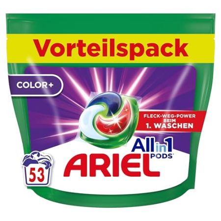 Ariel All-in-1 PODS Color+ Flüssigwaschmittel-Kapseln 53 Waschladungen