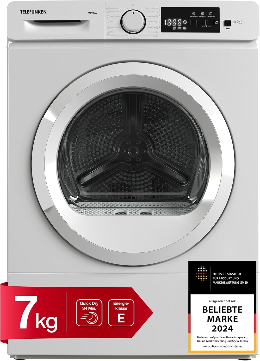 Telefunken TWP7EW Wärmepumpentrockner